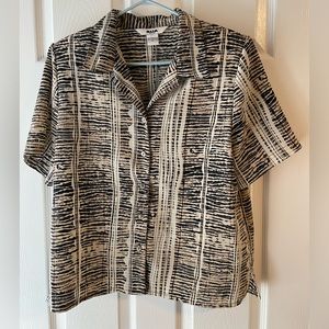 Vintage Alia printed button down tee